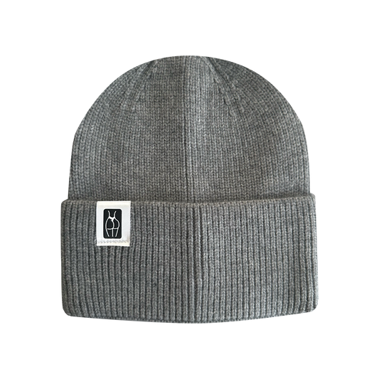 Winter Hat Logo Gray