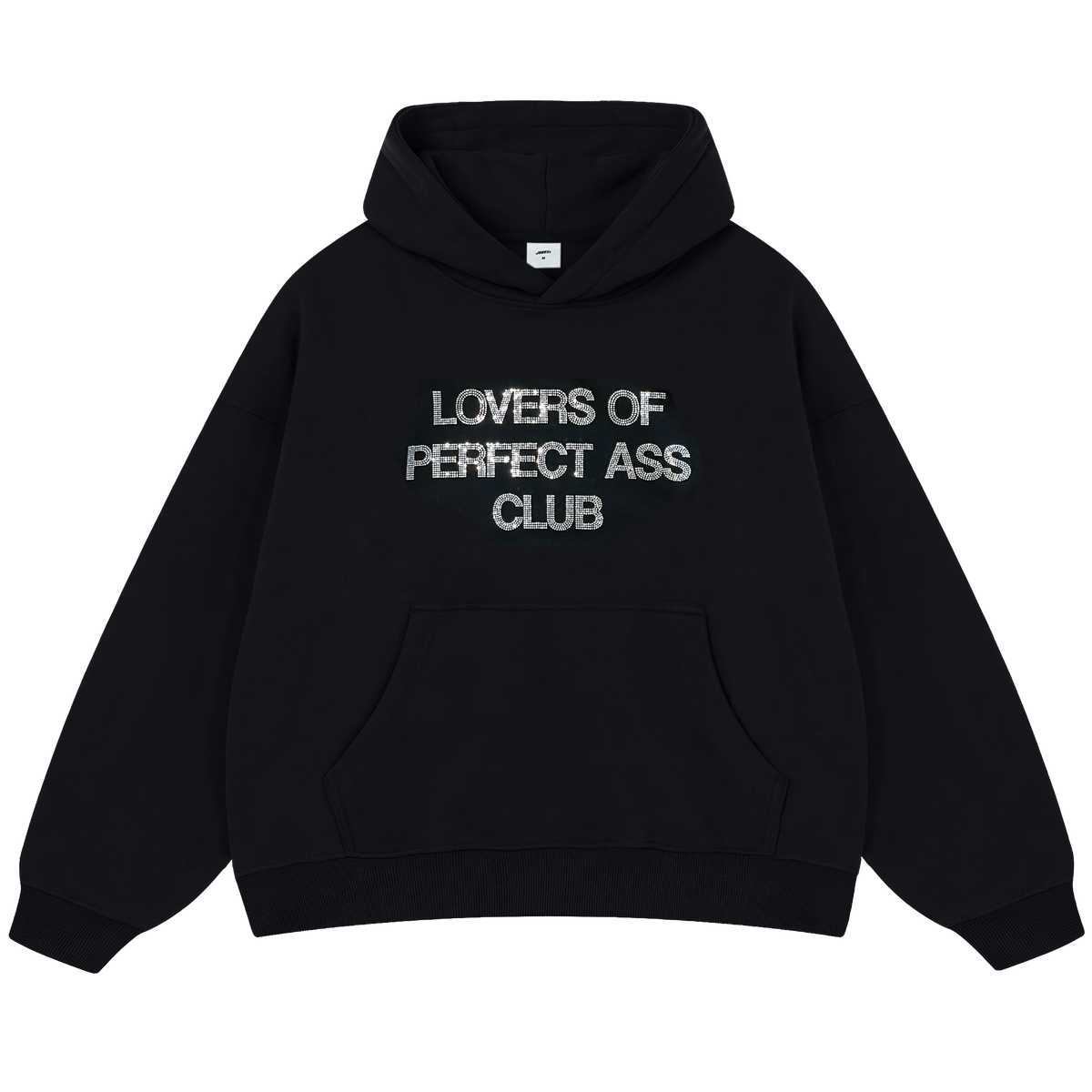 Hoodie Rhinestones Black