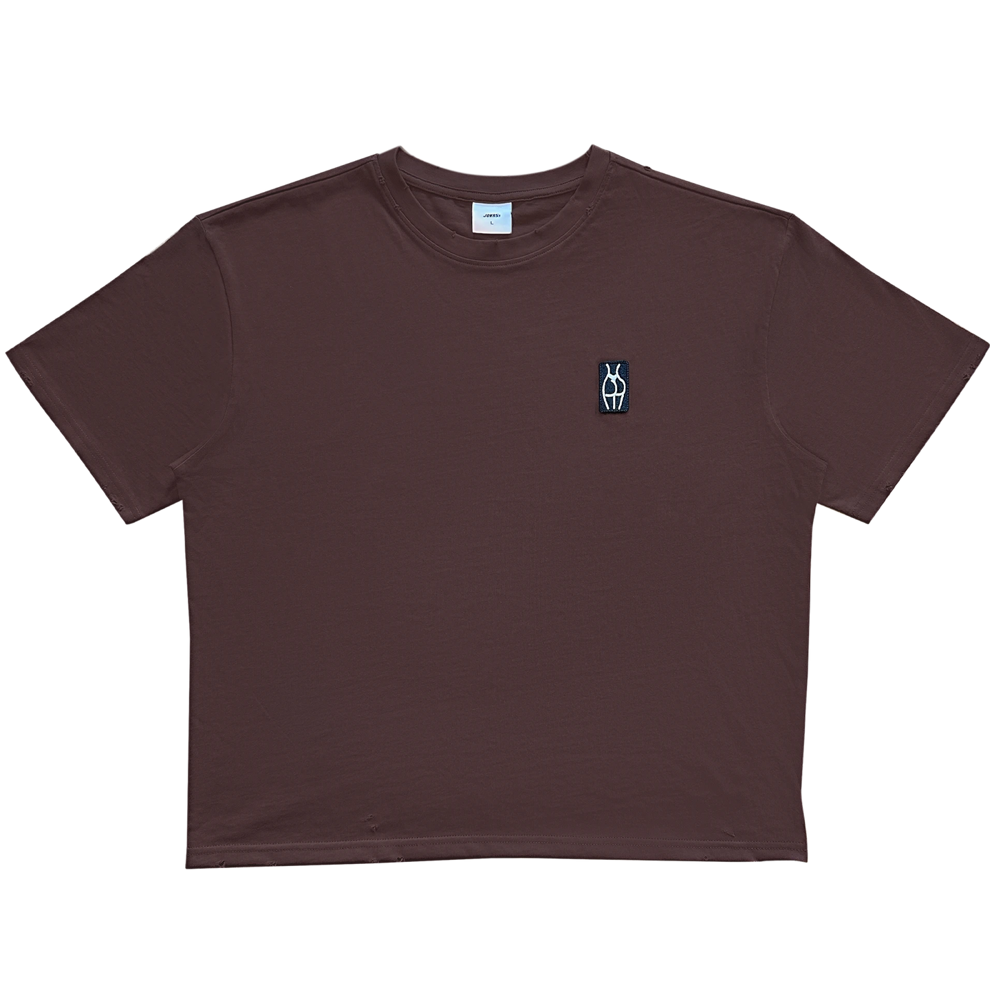 Og Logo Brown Distressed T-shirt