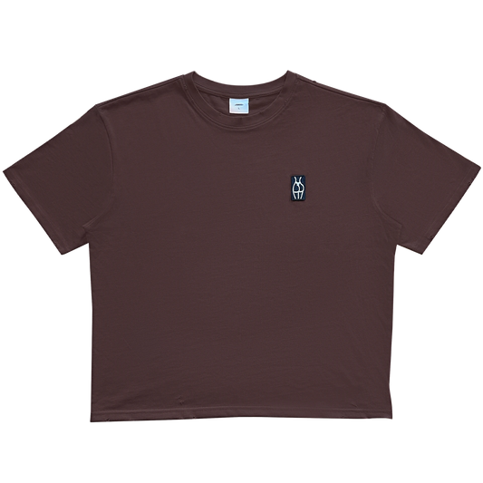 Og Logo Brown Distressed T-shirt