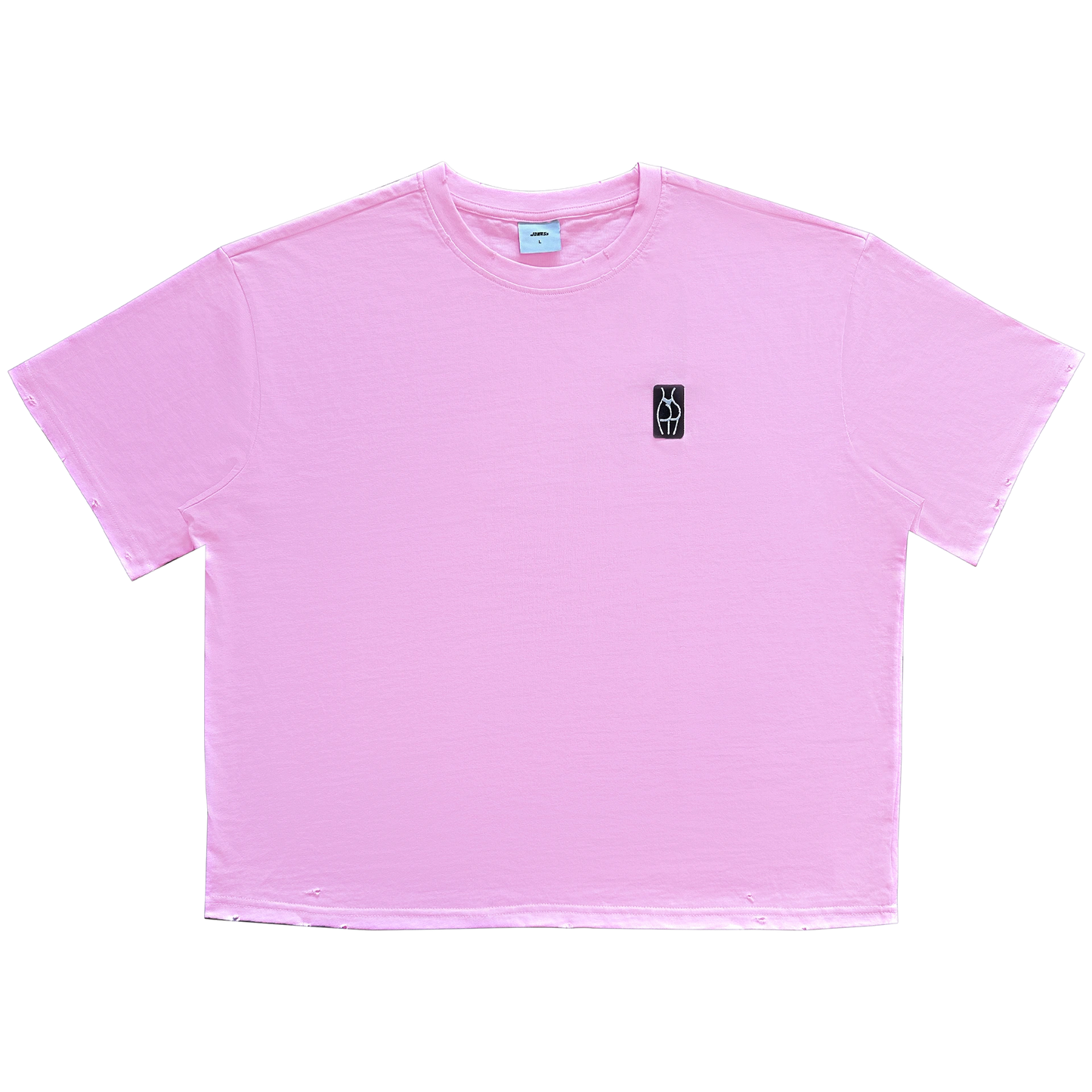 Og Logo Pink Distressed T-shirt