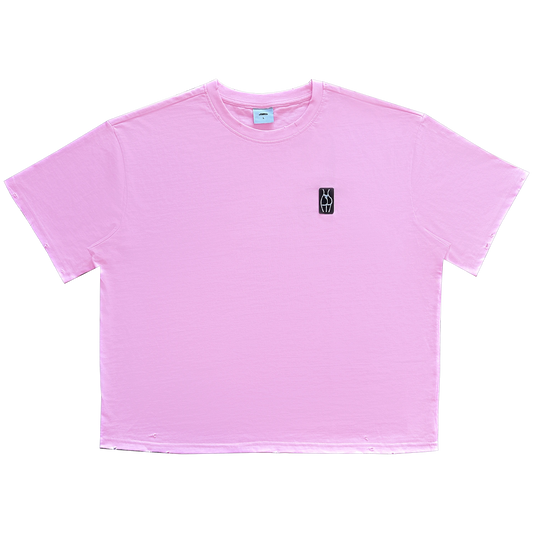 Og Logo Pink Distressed T-shirt
