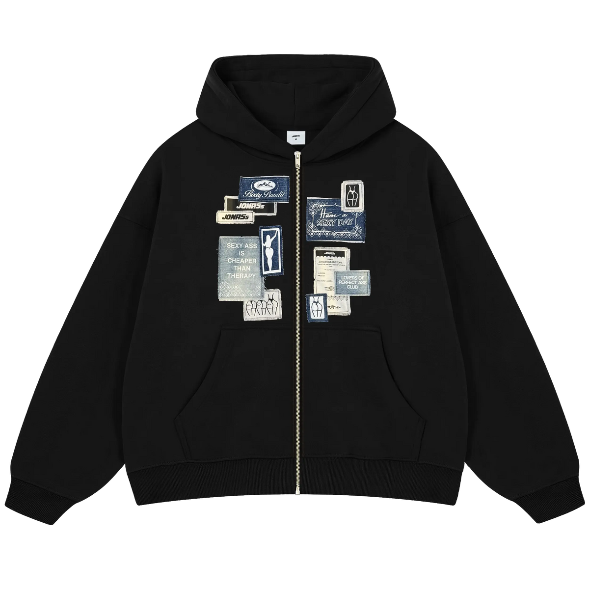 Hoodie Art Patch Black