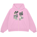 Hoodie Art Patch Pink